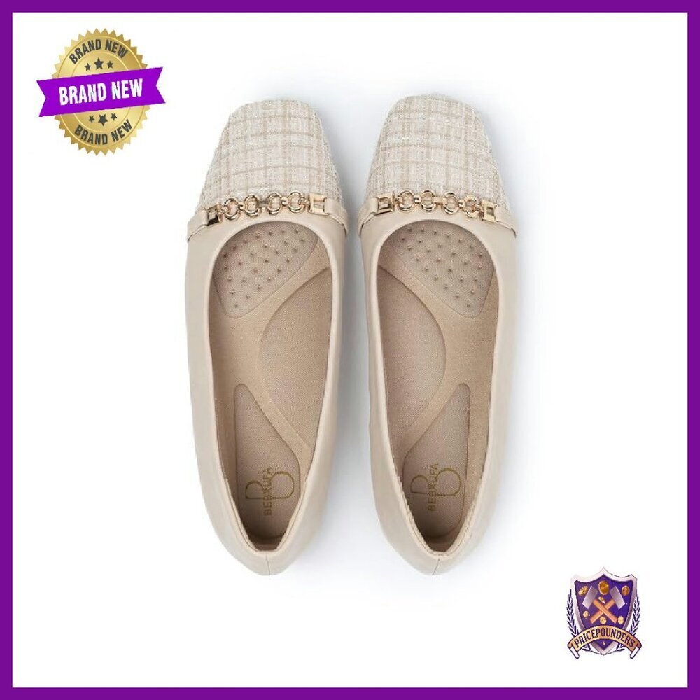 Square Toe Ballet Flats Slip On Arch Support Office Formal Shoes